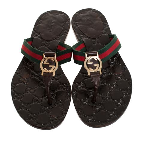 gucci women's gg thong sandals|Women's thong sandal with Double G .